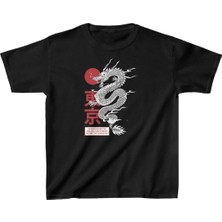 Giyim Center Unisex Çocuk Baskılı T-Shirt - Siyah