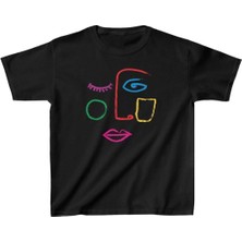 Giyim Center Unisex Çocuk Baskılı T-Shirt - Siyah