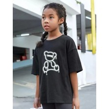 Giyim Center Çocuk Unisex Baskılı T-Shirt - Siyah