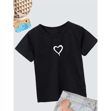 Giyim Center Çocuk Unisex Baskılı T-Shirt - Siyah