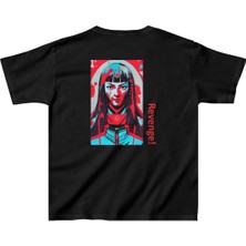 Giyim Center Unisex Çocuk Baskılı T-Shirt - Siyah