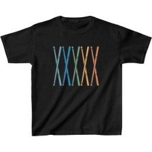 Giyim Center Unisex Çocuk Baskılı T-Shirt - Siyah