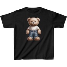 Giyim Center Unisex Çocuk Baskılı T-Shirt - Siyah