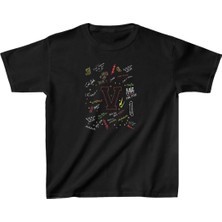 Giyim Center Unisex Çocuk Baskılı T-Shirt - Siyah