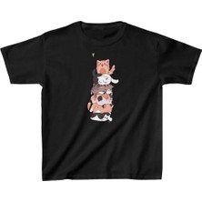 Giyim Center Çocuk Unisex Baskılı T-Shirt - Siyah