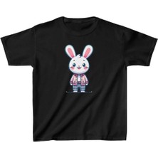 Giyim Center Unisex Çocuk Baskılı T-Shirt - Siyah