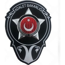 Çukurova Ütü Adalet Bakanlığı Özel Güvenlik Cırtlı 3D Plastik Tpu Gögüs Arması, Yeni Tip,