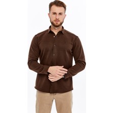 Citra Kaşe Oduncu Dokulu Uzun Kollu Erkek Gömlek