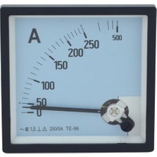 UltraNova Analog Ampermetre Panel Meter 1.5 250/5A, 10X10CM, Te-96, Yüksek Hassasiyet