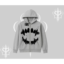 Beyaz Hırka Sweatshirt Vampir Dış