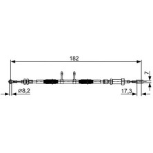 Bosch El Fren Teli Fıat Ducato 06> Peugeot Boxer 06> Cıtroen Jumper 06> 1908 mm 1341023080-1359245080-4746.47