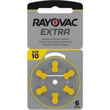 Rayovac 10 Numara Kulaklık Pili (6'lı Paket)