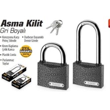 UltraNova Gri Asma Kilit, 38 mm Uzun, Güçlü ve Dayanıklı Güvenlik Çözümü