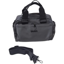 Basarideri Kadın Omuz ve El Çantası - Soft Paraşüt Kumaş - Suya Dayanıklı - 5 Gözlü Füme