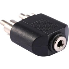 3.5 mm Dişi / 2 Rca Erkek Çevirici Jack