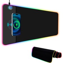 PM-25115 Xl Rgb Mouse Pad Telefon Şarj Destekli 14 Modlu