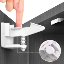 Bebek Çocuk Güvenliği Korumalı Yapışkan Çekmece ve Dolap Için Tutucu Gizli Güvenlik Kilidi