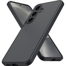 Canpay Samsung Galaxy S25 Uyumlu Karbon Tasarımlı Ultra Slim Fit Magsafe Destekli Pc+Tpu Kapak
