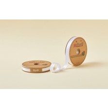 Anadolu Box Biye Saten Katlı 041 Kırık Beyaz 2 cm 25 Metre %100 Polyester