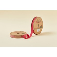 Anadolu Box Biye Koton Katlı D34 Koyu Kırmızı 2 cm 25 Metre %65 Koton %35 Polyester