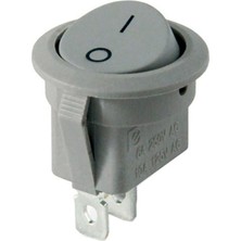 IC-133B Gri 2 Pinli Işıksız Yuvarlak Açma-Kapama Anahtarı