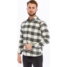 Citra Kaşe Oduncu Dokulu Ekose Kışlık Erkek Gömlek