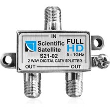 Mag S21-02 1/2 Yollu Kablo Tv Sinyal Ayırıcı Splitter - 5-1000 Mhz Frekans Bölücü Çoklayıcı