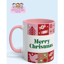 ''merry Christmas'' Tasarım Porselen Yeni Yıl Kupa Bardak Yılbaşı Hediyesi