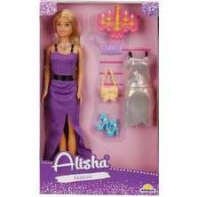 3393 Sun-Rst-Sıs Minik Alisha Yedek Kıyafetli Bebek Set 29 cm - Sunman
