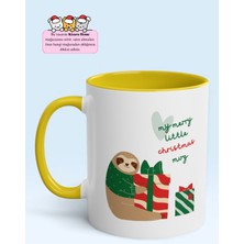 ''my Merry Little Christmas Mug'' Tasarım Porselen Yeni Yıl Kupa Bardak Yılbaşı Hediyesi
