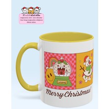 ''merry Christmas'' Tasarım Porselen Yeni Yıl Kupa Bardak Yılbaşı Hediyesi