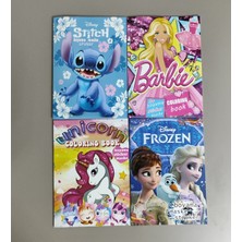 Ada Çanta Kırtasiye 4 Adet Stickerli Boyama Kitabı (Stitch/barbi/frozen/unicorns) AD555970