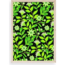 Yapraklar Ahşap Çerçeveli Tablo