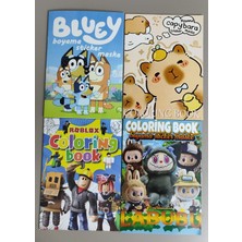 Ada Çanta Kırtasiye 4 Adet Stickerli Boyama Kitabı (Capybara/bluey/roblox/labubu) AD555930