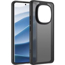 Microcase Xiaomi Redmi Note 15 Pro Plus Luna Serisi Köşe Korumalı Sert Rubber Kılıf - AL3422 Siyah