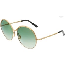 Elie Saab ES011S 59 Pef Gold Yeşil Yuvarlak  Kadın Güneş Gözlüğü
