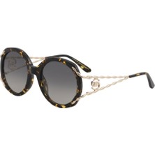 Elie Saab ES014S 086 Dark Havana Yuvarlak  Kadın Güneş Gözlüğü