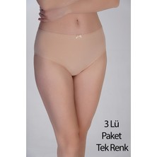 NEWBRA LINGERIE Kadın Yarım Bel Bikini Penye 3 Lü Külot, 365002