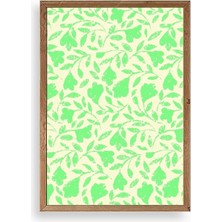 Yapraklar Ahşap Çerçeveli Tablo