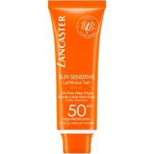 Lancaster Sun Sensitive Oil Free Milky Fluid SPF50 50ML - Facial Sun Protection Sensitive Skin