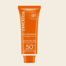 Lancaster Spf 50 Faktörlü Hassas Ciltler Için Vegan Yüz Güneş Koruması - 50 ml