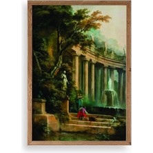 Yapraklar Ahşap Çerçeveli Tablo