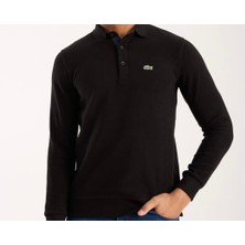 Lacoste  Polo Uzun Kol Siyah Regular Fit