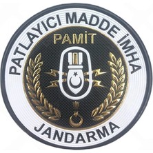 Çukurova Ütü Jandarma Patlayıcı Madde Imha Pamit 3D Arması Cırtlı, Standart Ölçü