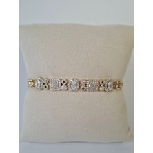 Loren Design Loren Desıgn Xuping Vip Bileklik- Zirkon Taşlı Gold Renk Kuyumcu Model Bileklik