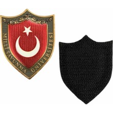 Çukurova Ütü Milli Savunma Üniversite Mont Arması 3D Plastik Tpu, Yeni Model Tip Cırtlı, Standart Ölçü