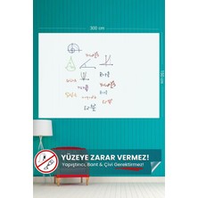 Pratik 2'li Beyaz Akıllı Yazı Tahtası 150X300 Cm, Taşınabilir ve Kullanışlı