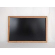 Feyza Design Duvara Monte Ahşap Çerçeveli Laminat Kara Yazı Tahtası