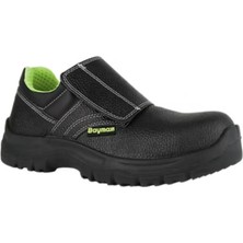 Baymax Silver S-05 S2 Kaynakçı Deri Ayakkabı Siyah