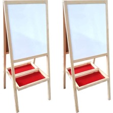 Feyza Design Çift Taraflı Manyetik Ahşap Yazı Tahtası, Dekoratif ve Pratik Kullanım